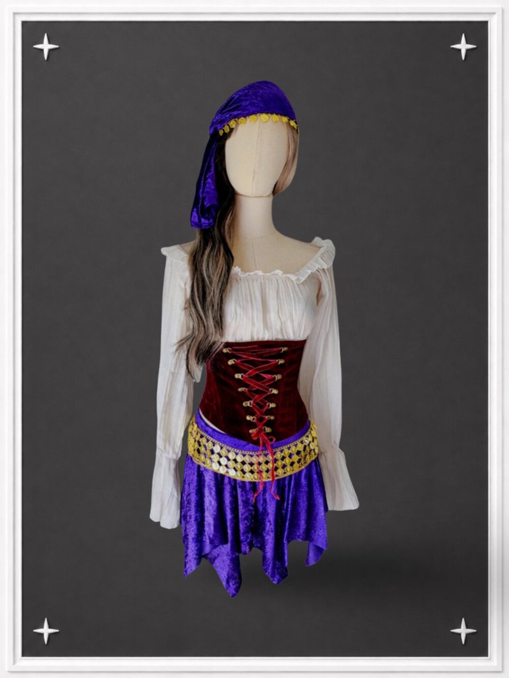 🔮 Midnight Mystic 🔮 Enchantress Fortune Teller Costume - Women’s S